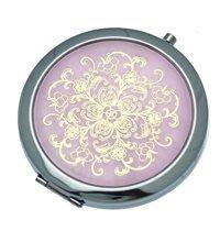 Foto Beatrice espejo compacto de rosa & oro plata de 70 mm