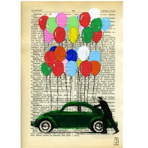 Foto Beetle Bug Car Illustration on Italian Dictionary foto 347784