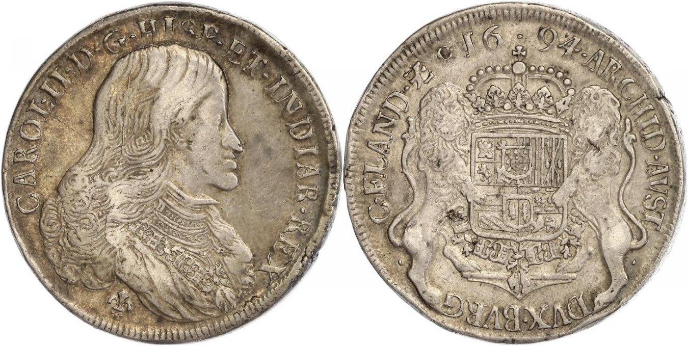 Foto Belgien-Flandern Doppelter Dukaton 1694