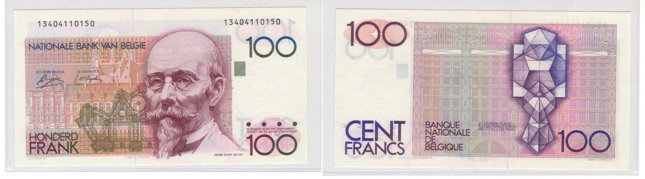Foto Belgique 100 Francs (1978-1981) foto 256525