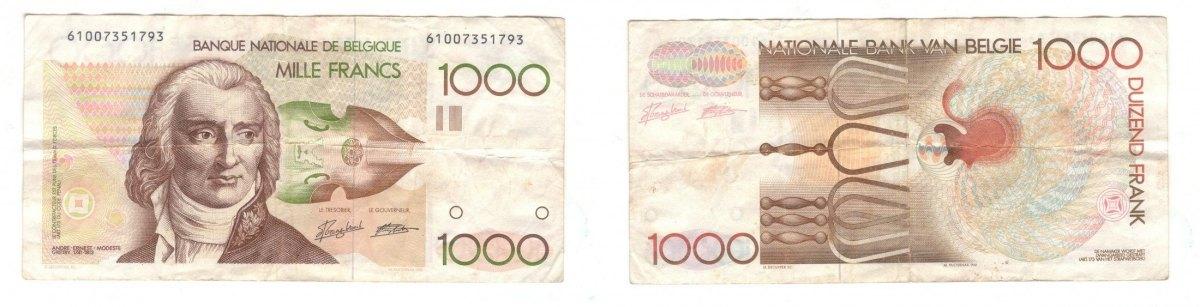 Foto Belgique 1000 Francs (1980-96)