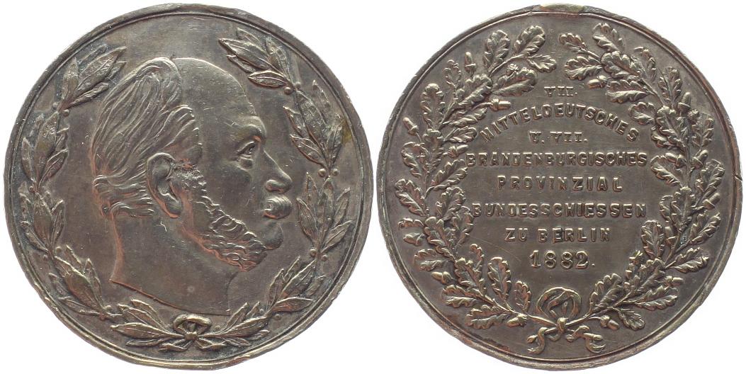 Foto Berlin Versilb Br -Medaille 1882 a foto 31278