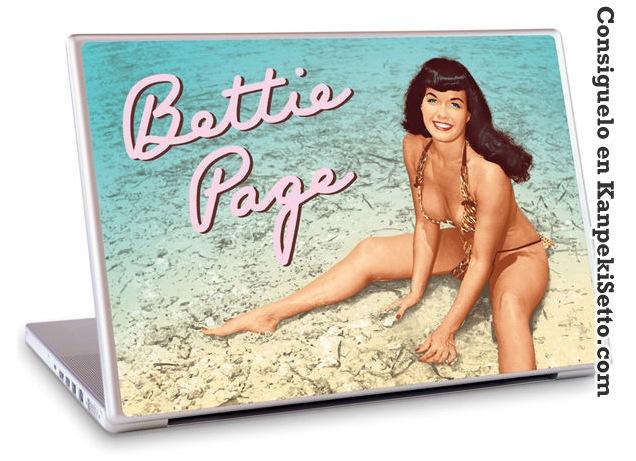 Foto Bettie Page Gelaskins Laptop Pegatina Beach Talla 13´´ foto 752769