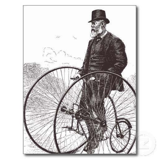Foto Bicicleta de la rueda grande del vintage - deporte Postal foto 436974