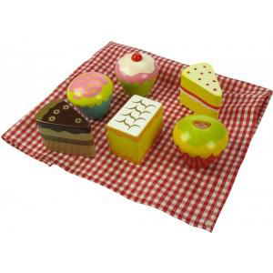 Foto Bigjigs Box of 6 Wooden Toy Cakes foto 574676