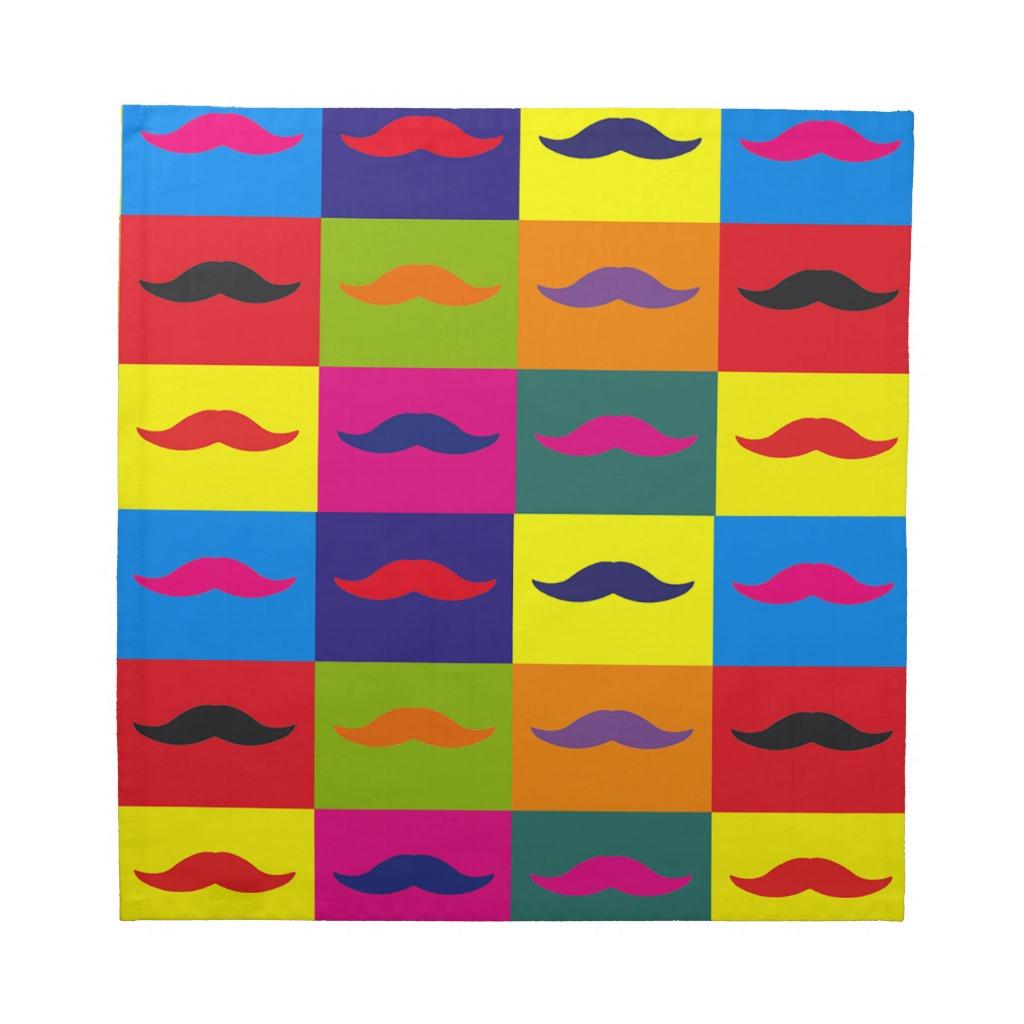 Foto Bigote divertido del arte pop, 
