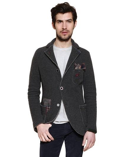 Foto bob chaqueta de lana cocida y jersey bordado foto 835521