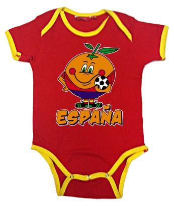Foto Body bebé bicolor rojo y amarillo naranjito españa foto 90432