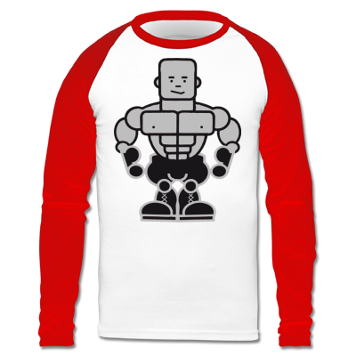 Foto Body Builder Camiseta Raglan Manga Larga Niños