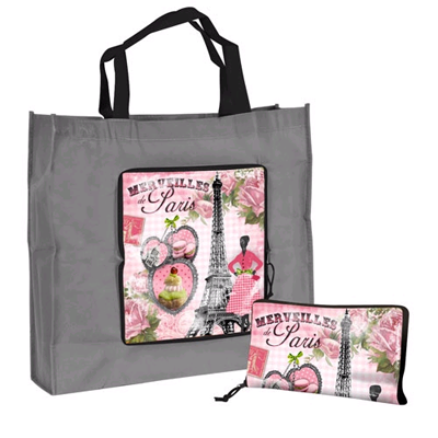 Foto BOLSA COMPRA PLEGABLE MERVEILLES DE PARIS ORVAL