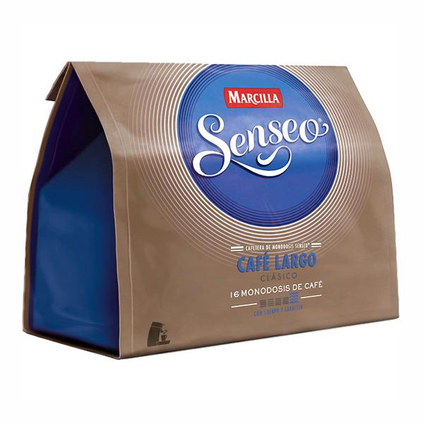 Foto Bolsa de 16 cápsulas Café Largo Marcilla Senseo