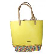 Foto Bolso abbacino amarillo rafia multicolor
