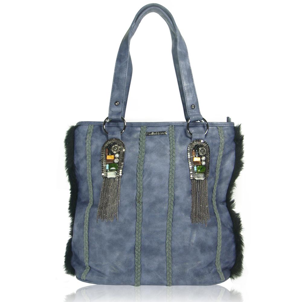 Foto Bolso azul Indio