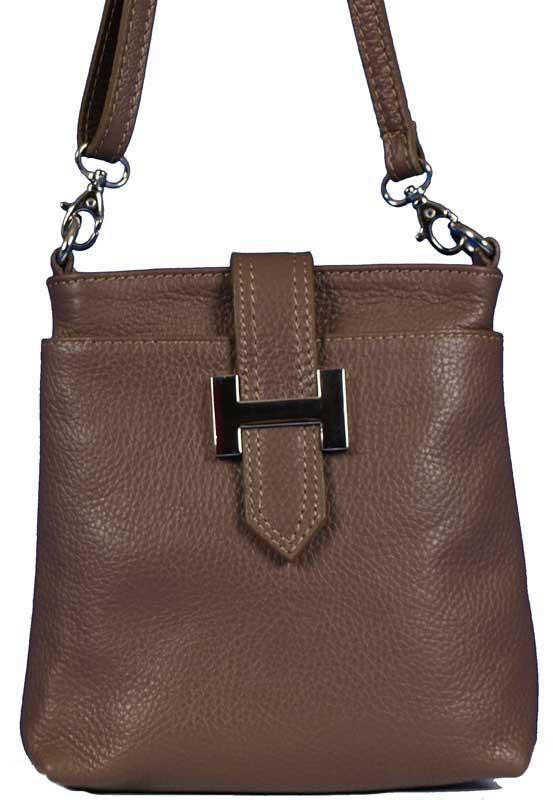 Foto Bolso bandolera en piel -cuero - BagsZone Selection - Silvia Chocolate Brown foto 13199
