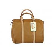 Foto Bolso bowling piel marron