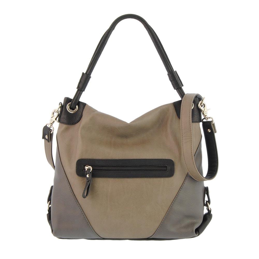 Foto Bolso cuadrado tricolor con un asa (Color: NEGRO, Talla: U) foto 884164