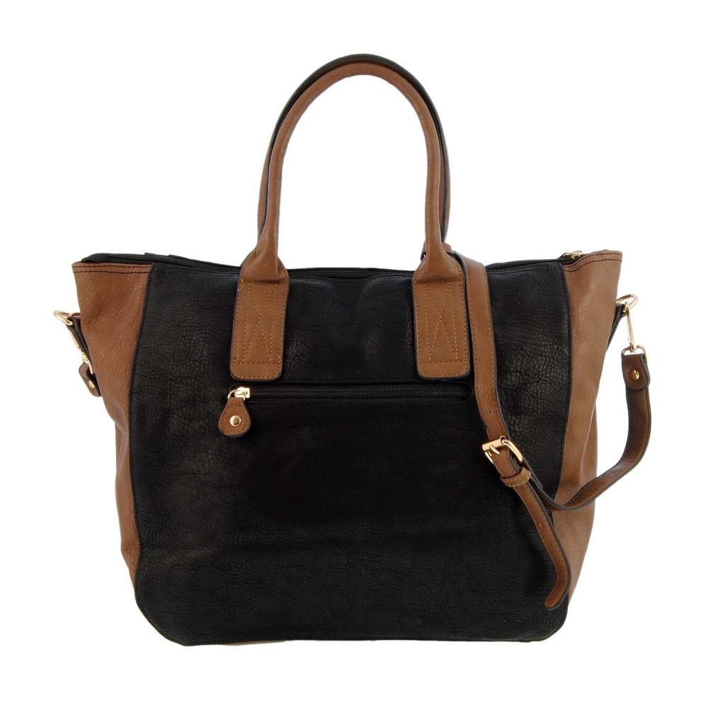 Foto Bolso de mano con adornos cremalleras (Color: NEGRO, Talla: U) foto 706021