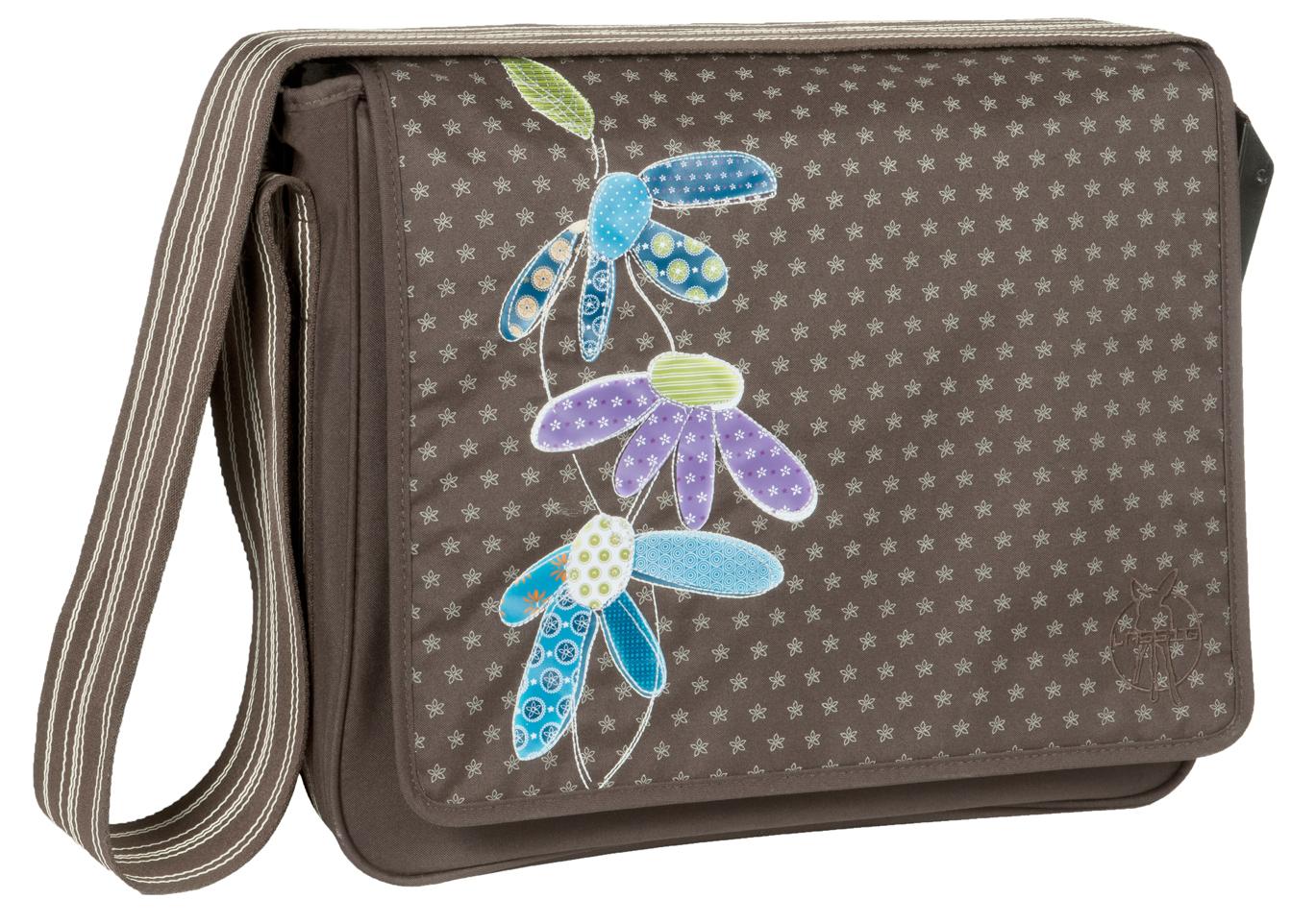 Foto Bolso Messenger Bag Con Accesorios Lassig Flowerpatch Slate