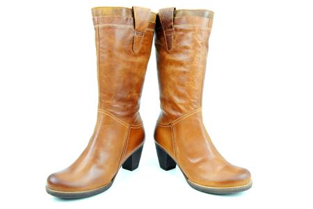 Foto bota alta tejana de cuero foto 390246