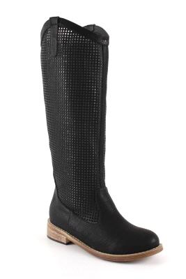 Foto Botas Camperas en Simil Pull Negro y Caña perforada. - 42 - 26,7 foto 589729