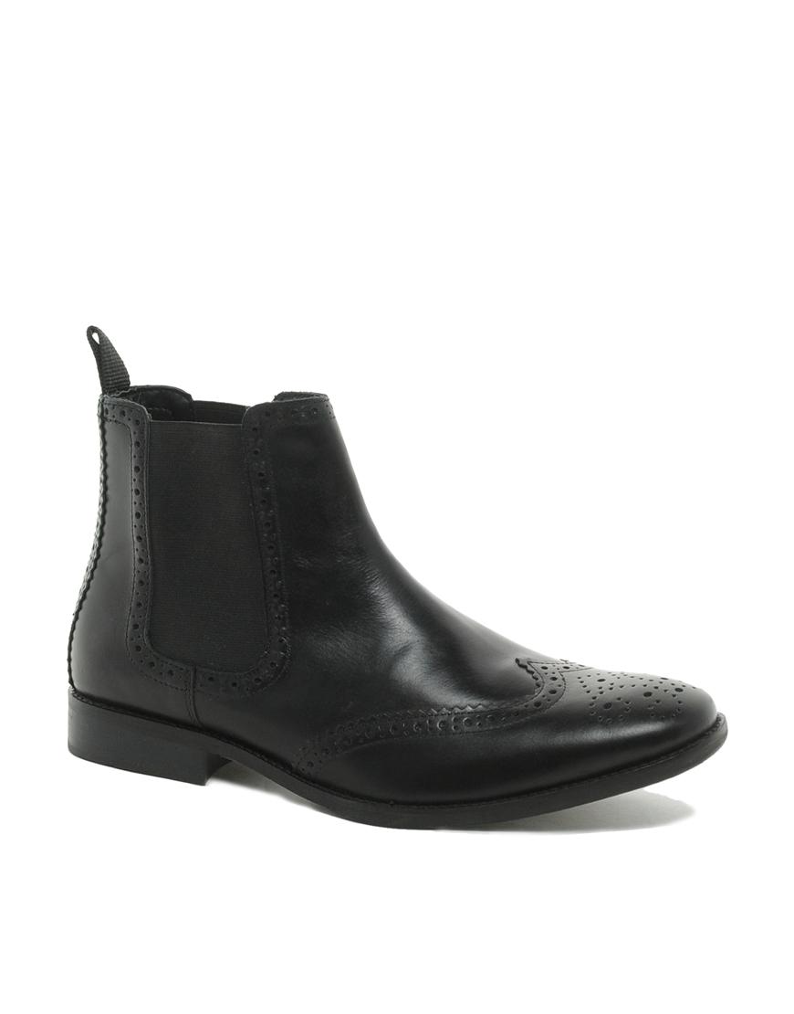Foto Botas Chelsea de cuero de ASOS Negro foto 565785