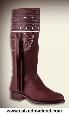 Foto Botas Mujer Hombre Altas Con Flecos