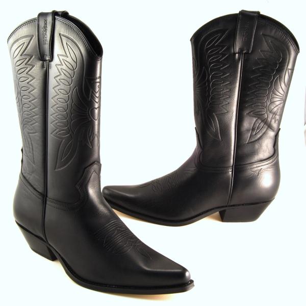 Foto botas piel cowboy vaquero motero, negro, talla 39 - hombre - zapato foto 505537