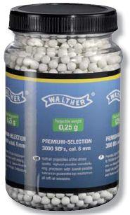 Foto Botella de 3.000 BB's Walther PREMIUM - 0.25g