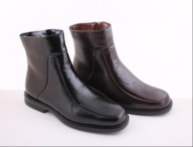 Foto botin piel vestir , caoba, negro, talla 45 - botas - hombre - zapato