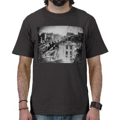 Foto Boulevard du Temple, por Daguerre, foto histórica Camisetas foto 139263