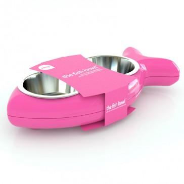 Foto Bowl cat pez rosa Rosa