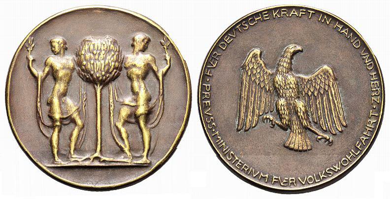 Foto Brandenburg-Berlin, Stadt Bronzeguss-Medaille