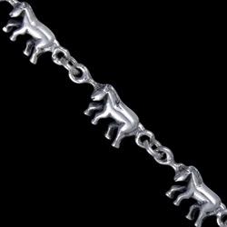 Foto Brazalete de plata, ponis Longitud: 18cm foto 447088