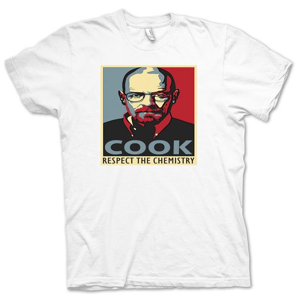 Foto Breaking Bad - Cook Respect The Chemistry - Funny White T Shirt