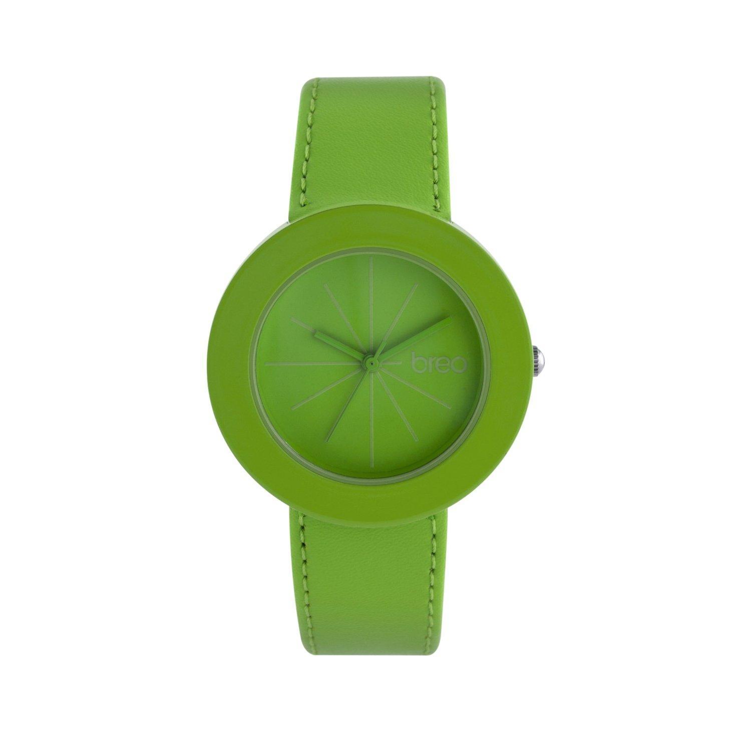 Foto Breo Lima LM5 Unisex Watch Green Leather Strap & Dial