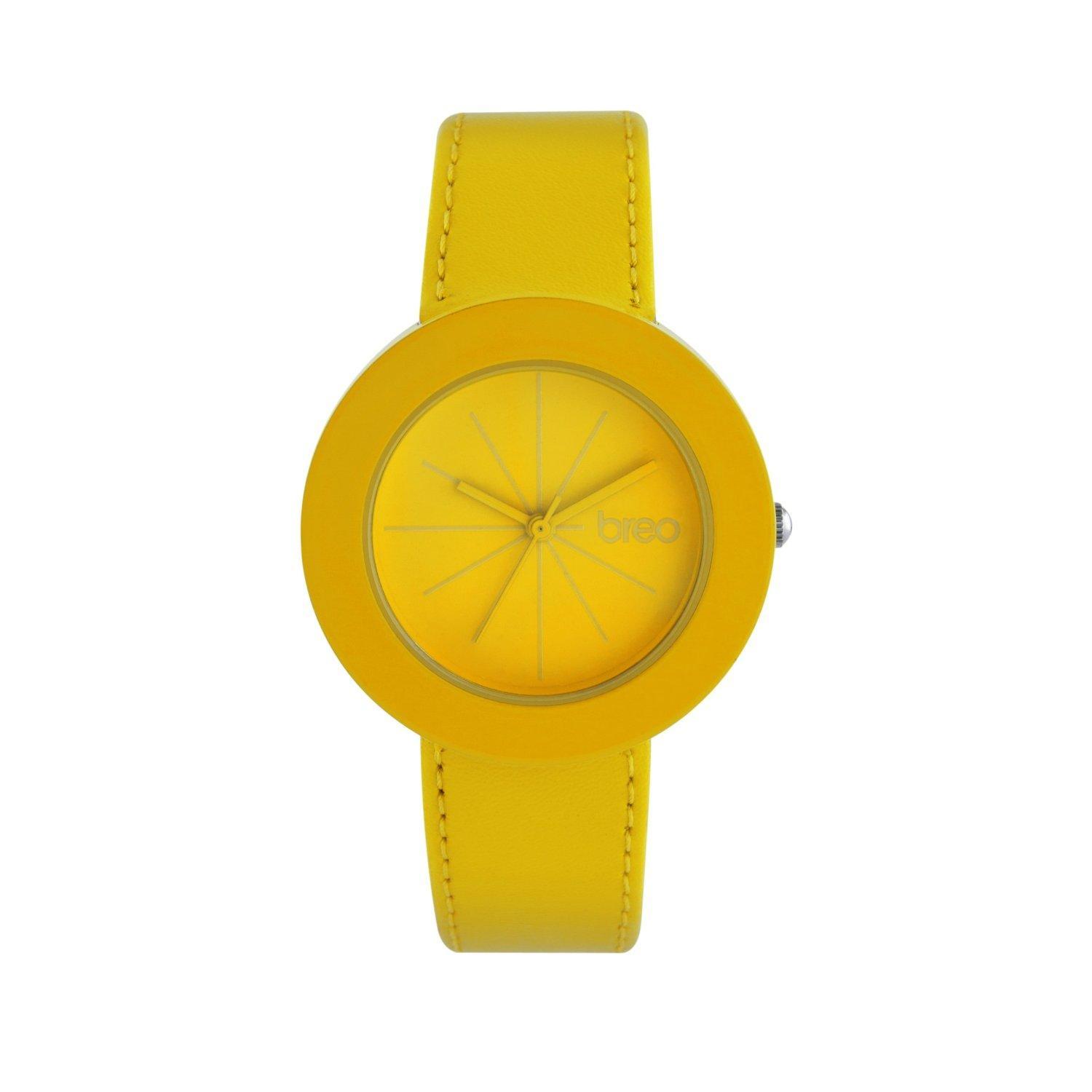 Foto Breo Lima LM6 Unisex Watch Yellow Leather Strap & Dial