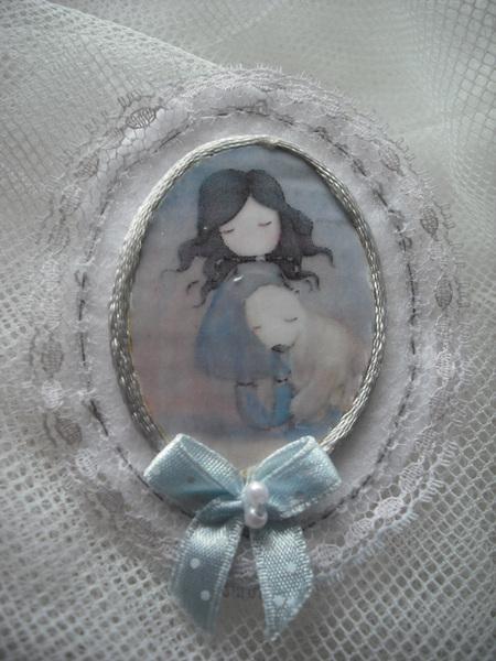 Foto broche de fieltro  shabby chic ENVIO GRATIS