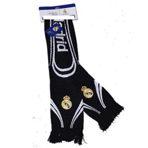 Foto bufanda telar modelo negra real madrid