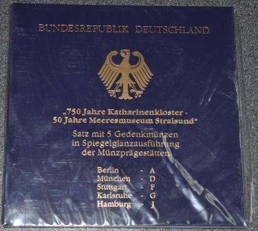 Foto Bundesrepublik Deutschland Brd 5 x 10 Dm (A-J) 2001