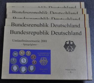 Foto Bundesrepublik Deutschland Brd 5 x 12,68 Dm 2001