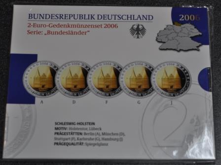 Foto Bundesrepublik Deutschland Brd 5 x 2 Euro (A-J) 2006