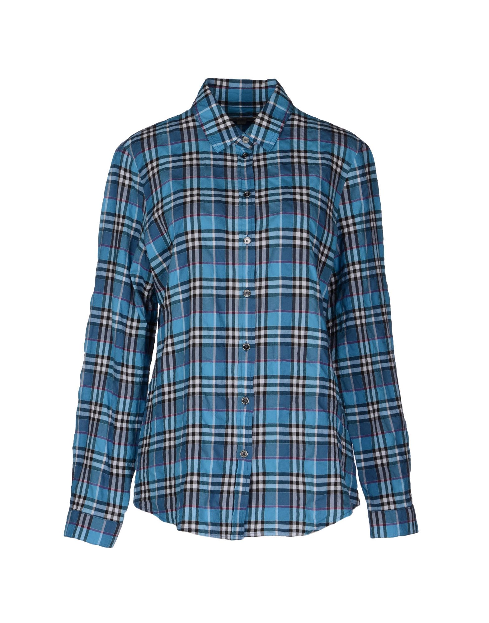 Foto Burberry Brit Camisas De Manga Larga Mujer Azul