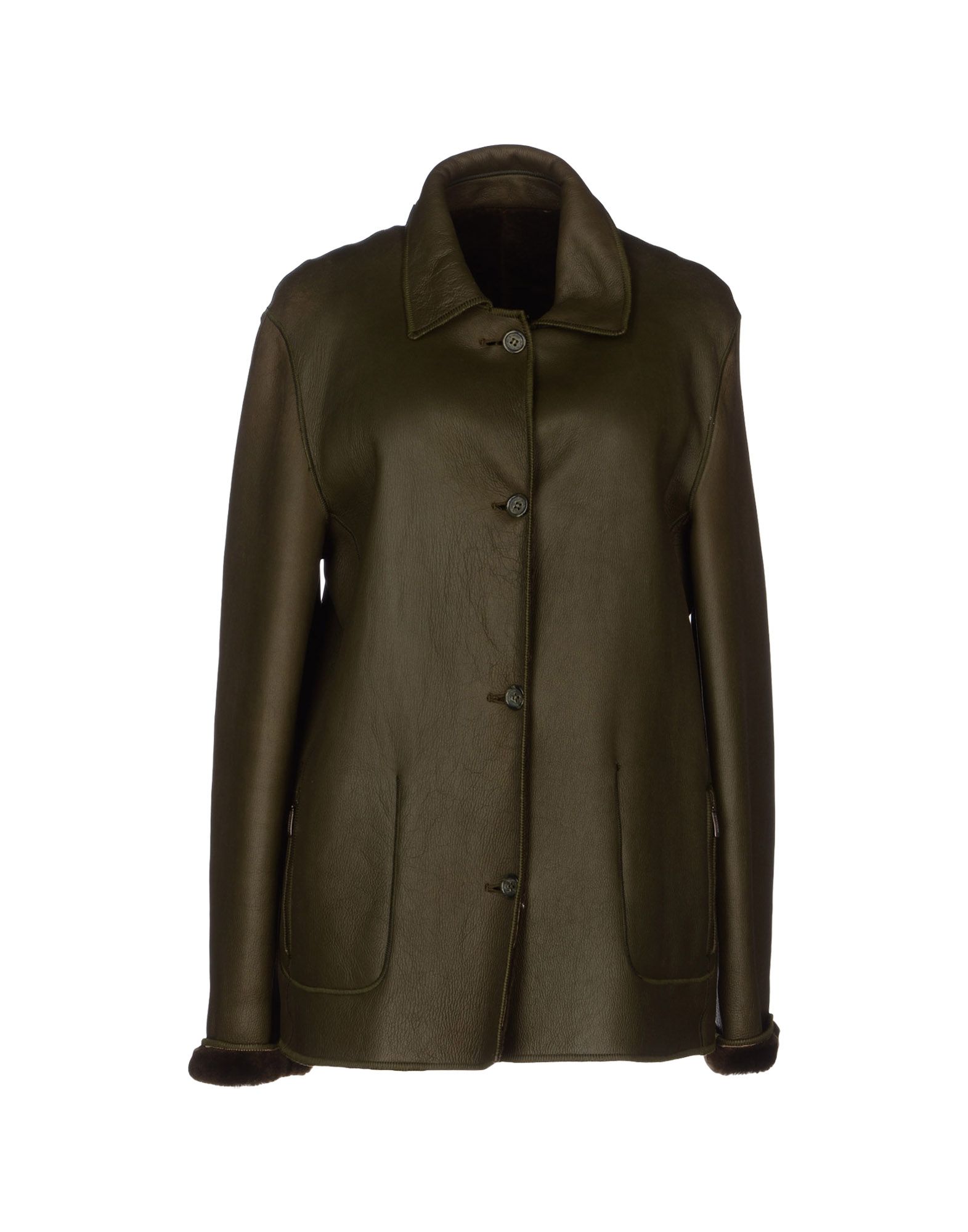 Foto Burberry Chaquetas De Piel Mujer Verde oscuro foto 633998