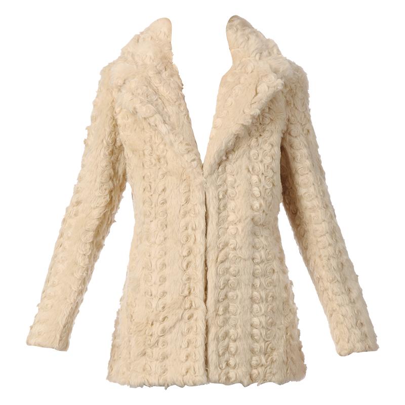 Foto By Monshowroom Abrigo corto - fol wmf94806 - Blanco / Crudo foto 917687