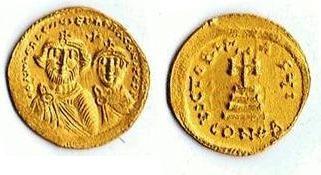 Foto Byzantine Coins 610-641 Ad foto 498494