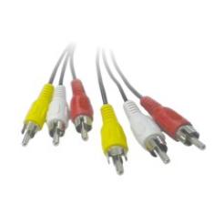 Foto cable audio y video 3 x rca m m 1 2 metros foto 39404
