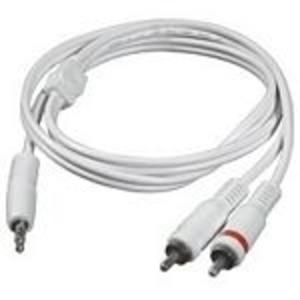 Foto Cables2go 5M 3.5MM M a 2x 3.5MM M WHT