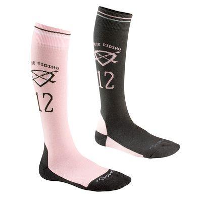 Foto Calcetines 12 Rosa/gris Oscuro