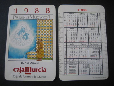 Foto Calendario Caja De Ahorros De Murcia 1988. Nº2 (no Fournier). Abenarabi foto 738616