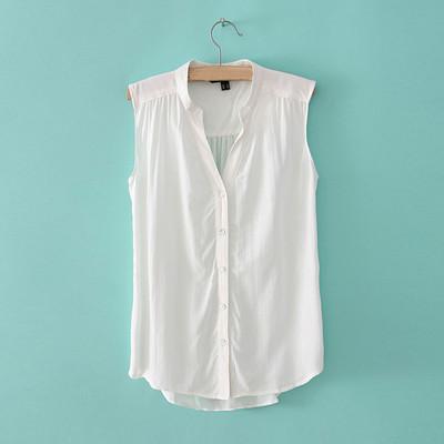 Foto Camisa Cuello V Blusa Chiffon Gasa Para Mujer 6 Colores foto 440215